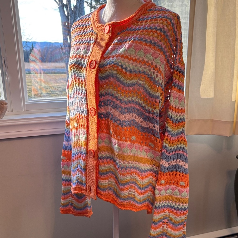 Vibrant Multicolor Women's Cardigan